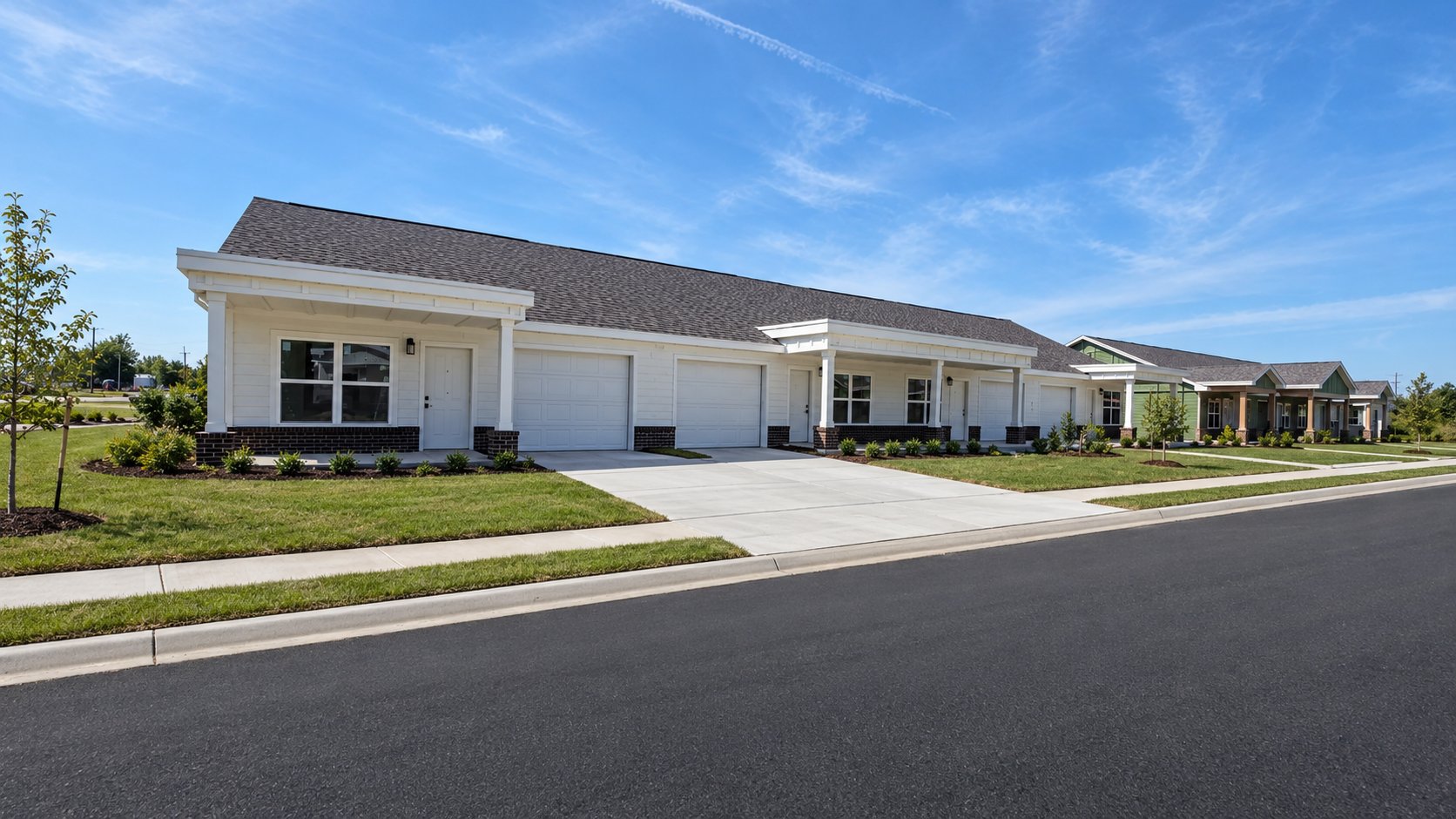 Exterior of Hunters Run homes, Coal City, IL